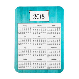 Hölzerner Kalender-Magnet des rustikalen Magnet