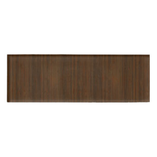 Hölzerner Korn-Bambusblick dunkle Walnuss-Browns Namenschild