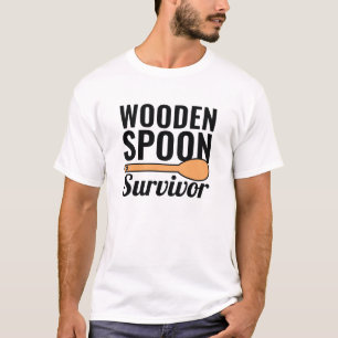 Hölzerner Löffel Überlebender T-Shirt