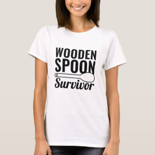 Hölzerner Löffel Überlebender T-Shirt