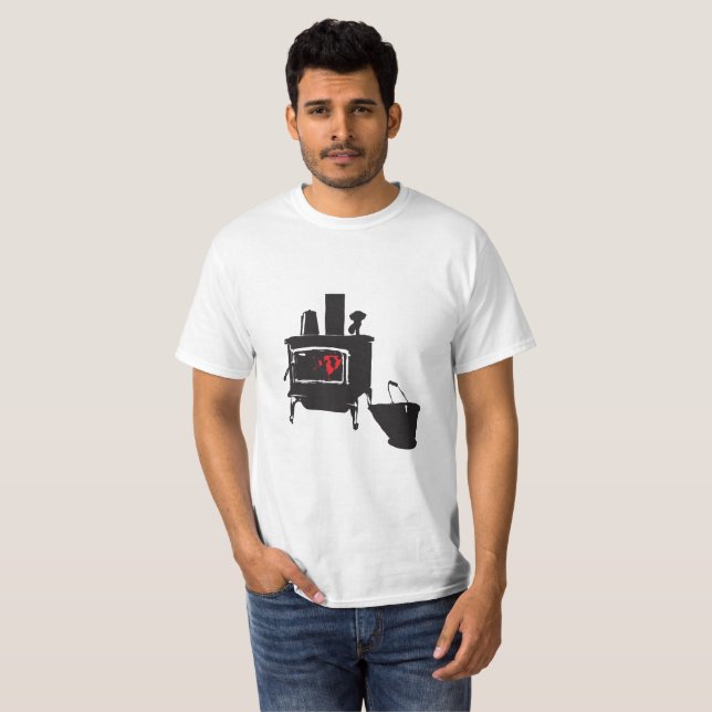 Hölzerner Ofen T-Shirt (Vorne ganz)
