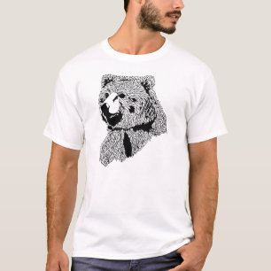 Hölzernes Abzeichen-Bärn-T-Shirt T-Shirt