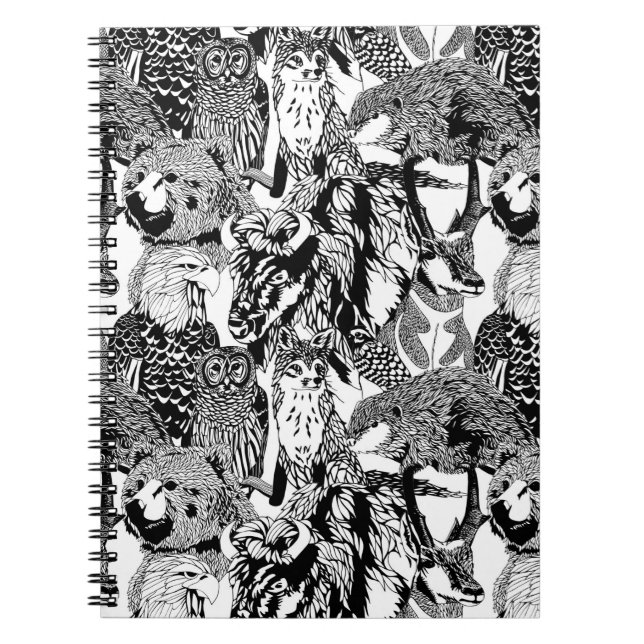 Hölzernes Abzeichen-Lebewesen-Notizbuch Notizblock (Vorderseite)