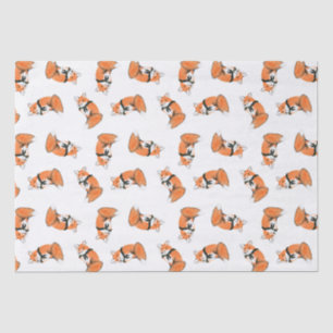 Hölzernes Abzeichenfox-Seidenpapier Seidenpapier