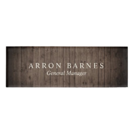 Hölzernes Angestellt-Personal-magnetisches Namenschild