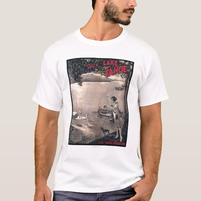 Hölzernes Boots-Plakat T-Shirt (Vorderseite)