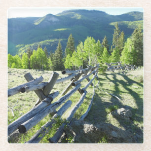 Hölzernes Fenceline Glasuntersetzer