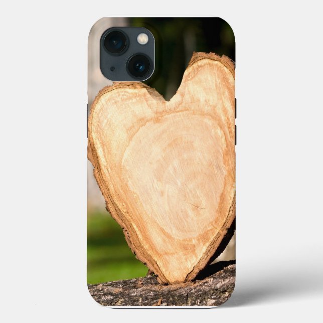 hölzernes Herz Case-Mate iPhone Hülle (Rückseite)
