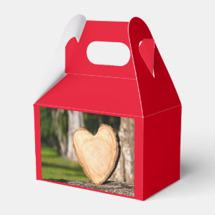 hölzernes Herz Geschenkschachtel
