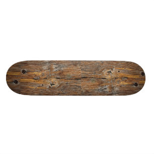 Hölzernes Korn, Blatt des verwitterten Bauholzes Skateboard