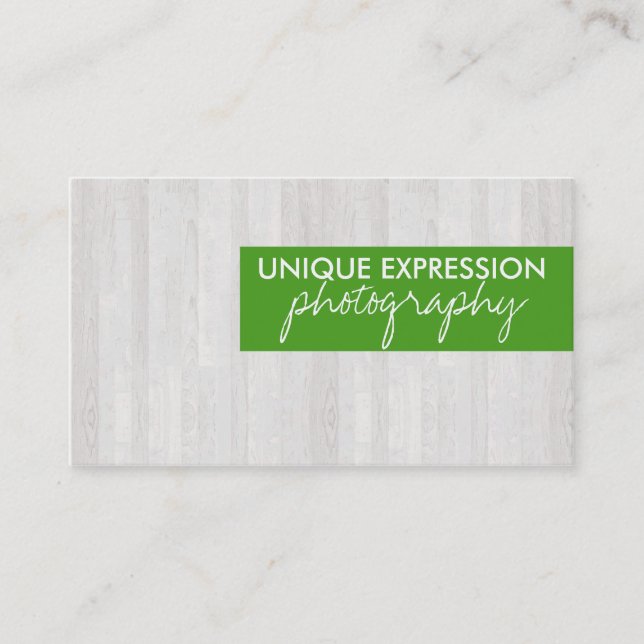 Hölzernes Korn Visitenkarte (Vorderseite)