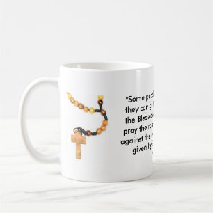 Hölzernes Rosenbeet mit Wörtern St. Padre Pio Tasse