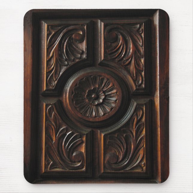 Hölzernes Schnitzen Mousepad (Vorne)