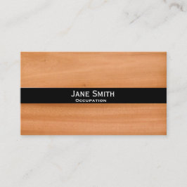 Hölzernes stilvolles modernes trendy visitenkarte