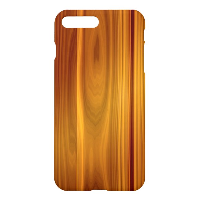 Hölzernes Teakholz iPhone X/8/7 plus Fall Hülle (Rückseite)