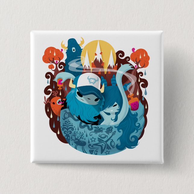 Hölzernes Tier Button (Vorderseite)