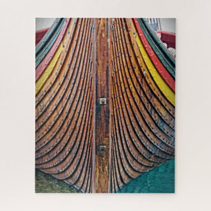 Hölzernes Viking-Schiff - 16x20 - 520 PC Puzzle