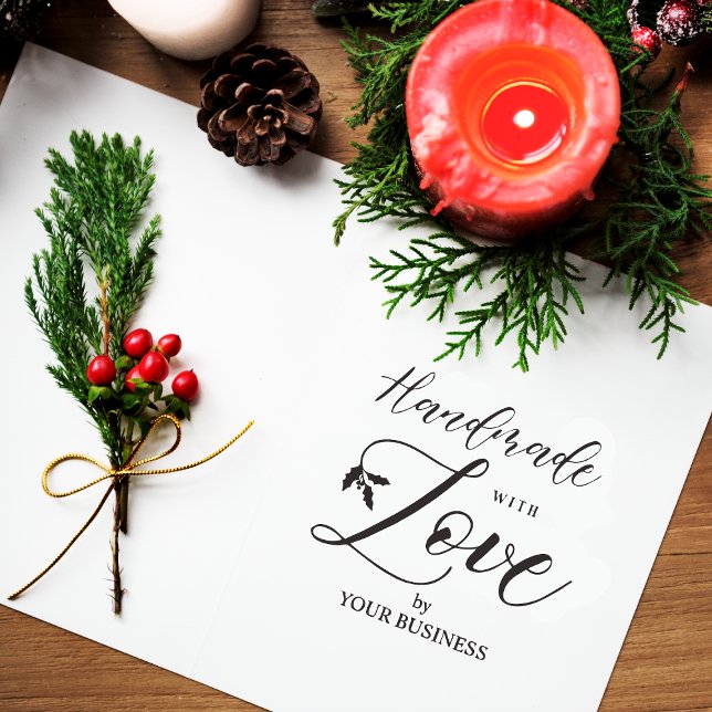 Holzes Branchen Handmade mit Liebe Quote Business Gummistempel (Von Creator hochgeladen)