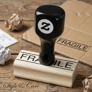 Holzes Gummistempel-Design für fragile Handhabung Gummistempel