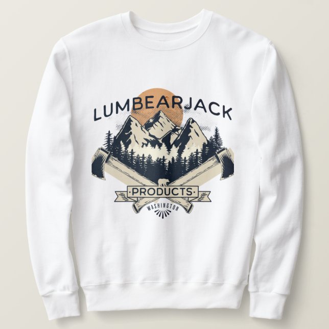 HOLZFAELLER M0UNTAIN CREWNECK SWEATSHIRT (Design vorne)