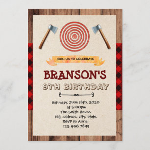 HOLZFÄLLER-EINLADUNG EINLADUNG