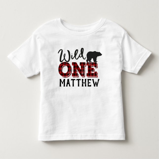 Holzfäller-Flanell-Bärn-T - Shirt wildes (Vorderseite)