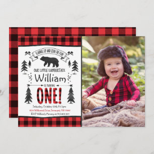 Holzfäller-Geburtstags-Einladungs-Holzfäller-Party Einladung