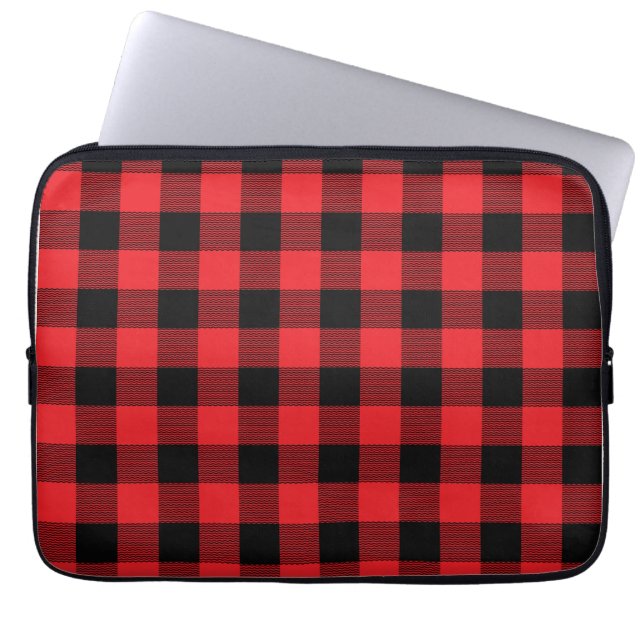Holzfäller-Karo-Nahtlosmuster  Laptopschutzhülle (Vorderseite)