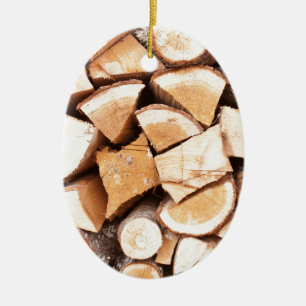 Holzfäller Keramik Ornament