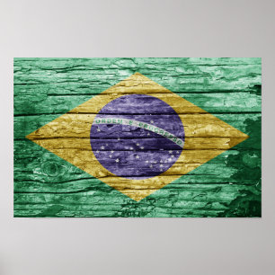 Holzflagge Poster