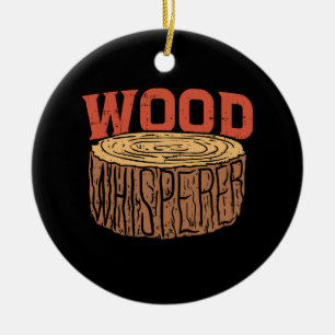Holzflüster Keramik Ornament