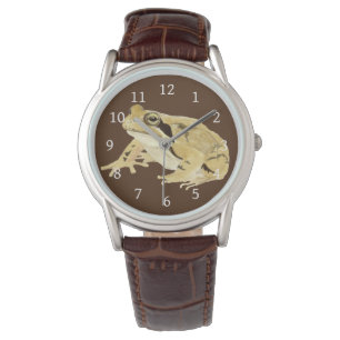 Holzfrosch Armbanduhr