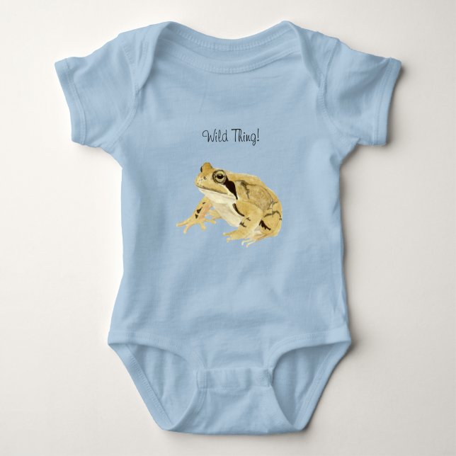 Holzfrosch Baby Strampler (Vorderseite)