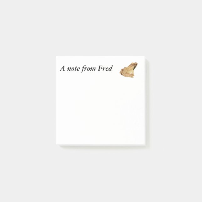 Holzfrosch Post-it Klebezettel (Vorderseite)