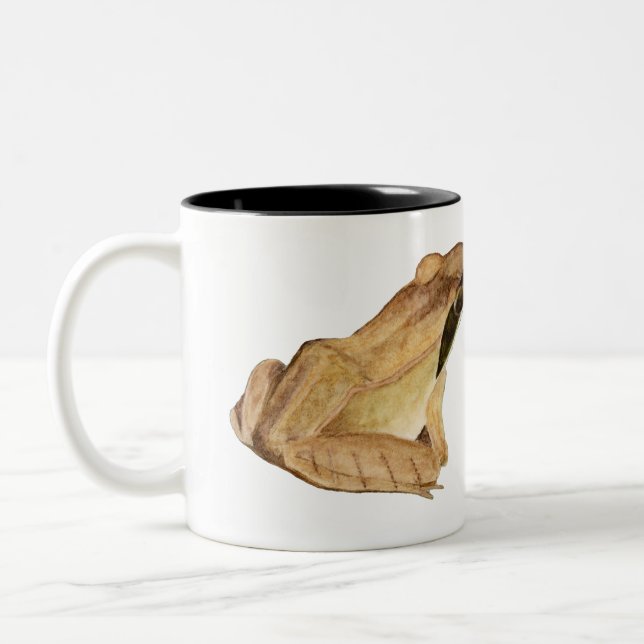 Holzfrosch Zweifarbige Tasse (Links)