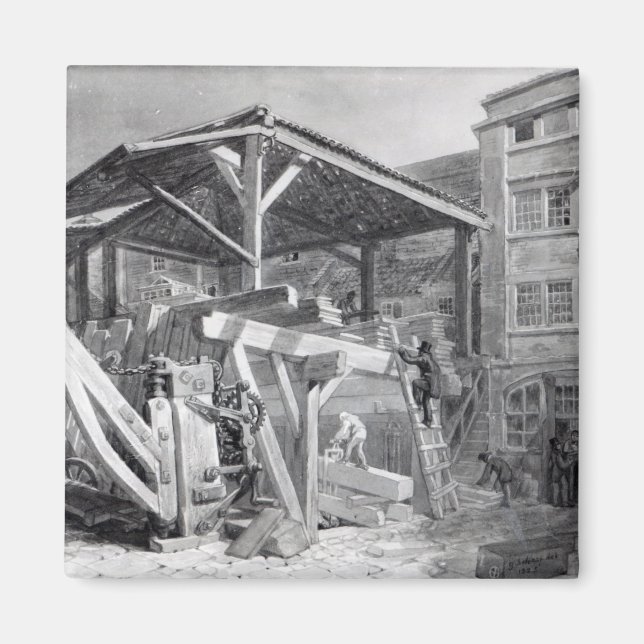 Holzgarten, Finsbury, 1825 Magnet (Vorne)