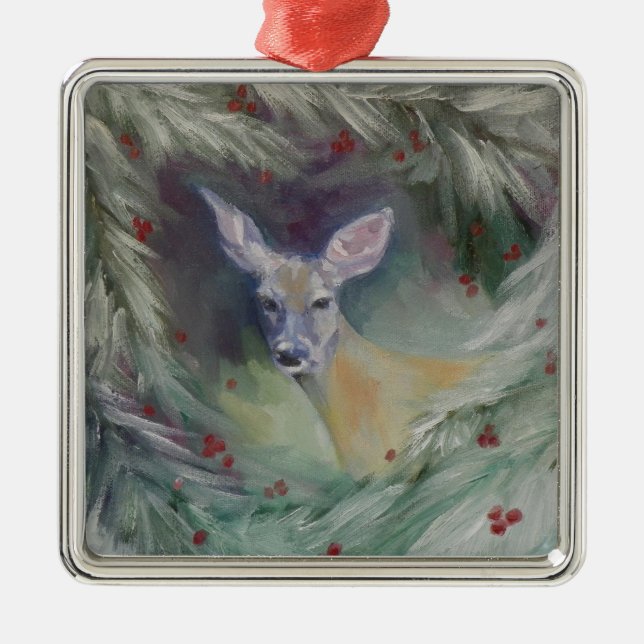 Holzgeist-Ornament Ornament Aus Metall (Vorne)