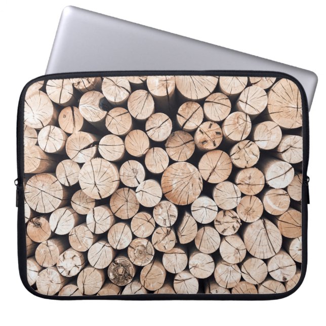 Holzgelände Laptopschutzhülle (Vorderseite)