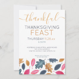 Holzgeländer Muster Erntedank Abendessen Party Feiertagskarte