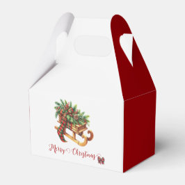 Holzgeschosse, grün und rot Kariert Geschenkschachtel