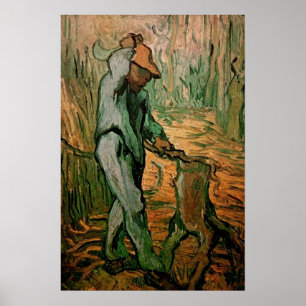 Holzhacker (nach Millet) von Vincent van Gogh Poster