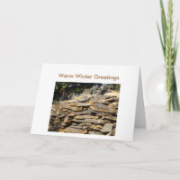 Holzhaufen, warme Wintergruß