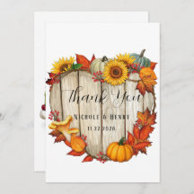 Holzherz Form Pumpkin Hochzeit danke Karten