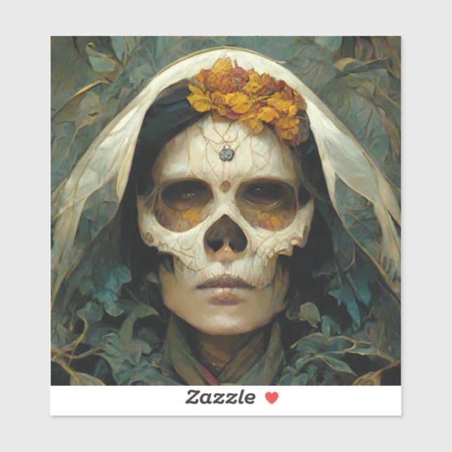 Holzhexe 2 Fantasie Aufkleber (Blatt)