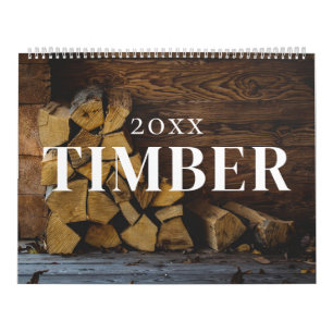 Holzholzholzmauerwerk, ästhetische Naturwand Kalender