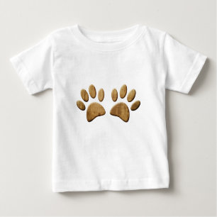 Holzhundpfau drucken baby t-shirt