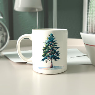 Holzhütte Kaffeetasse