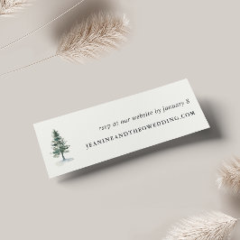 Holzhüttenhochzeitkarten-Website RSVP Cards | Mini