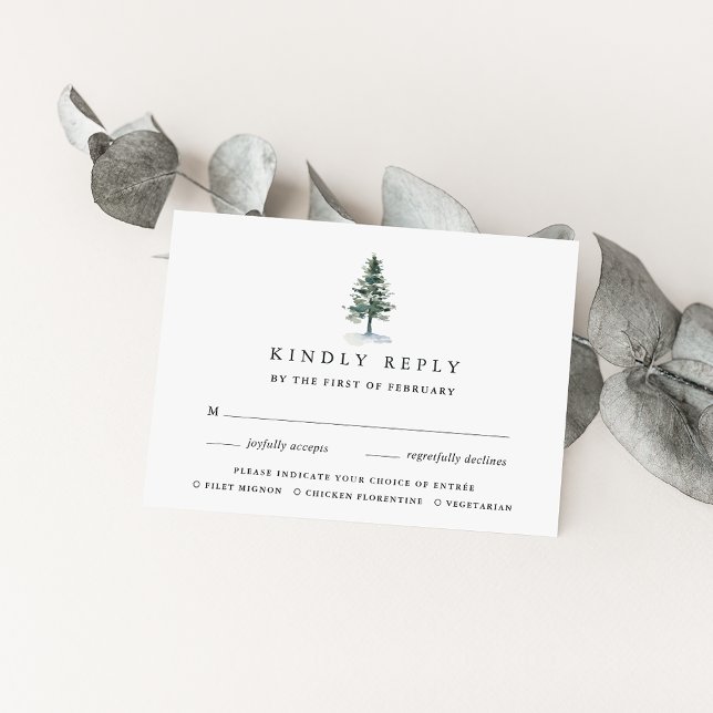 Holzhüttenkarte RSVP Karte (Von Creator hochgeladen)