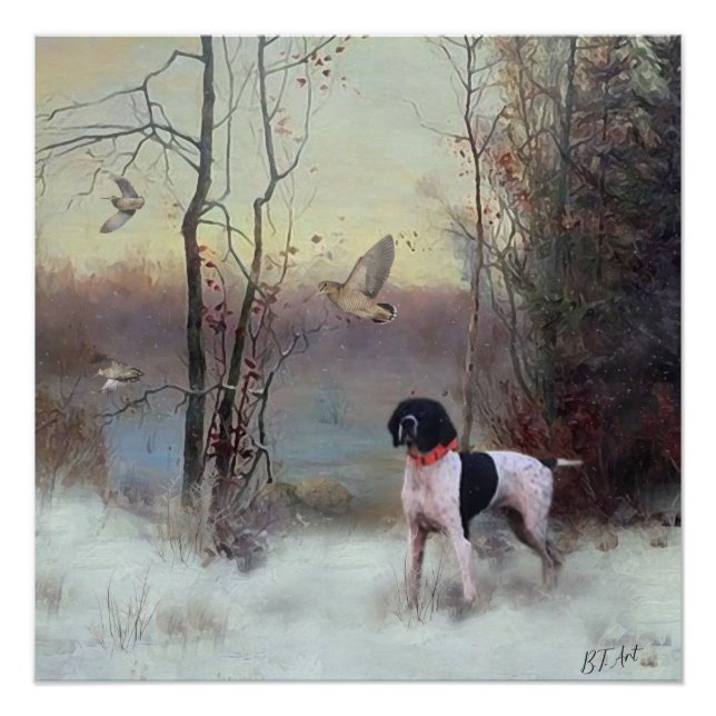 Holzjagd im Rahmen des APS Poster (Vorderseite)